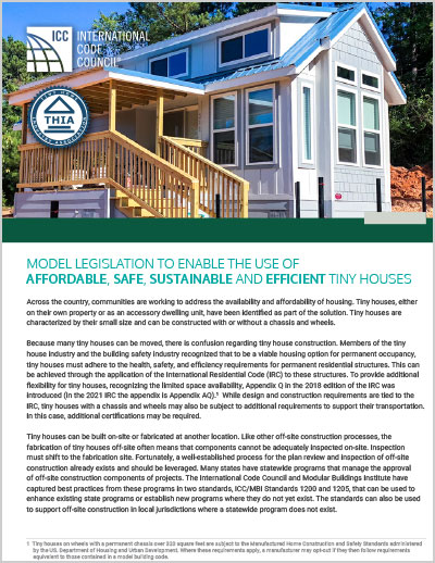 23 22357 Tiny Home Model Legislation