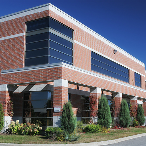 exterior of a two story office building