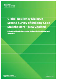 Global Resiliency Dialogue Second Survey of Building Code Stakeholders – New Zealand