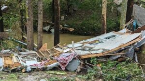Flooding damage in Breathitt County, Kentucky. Photo: Jamie Potter