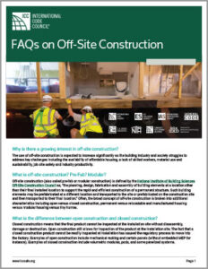 FAQs on Off-Site Construction