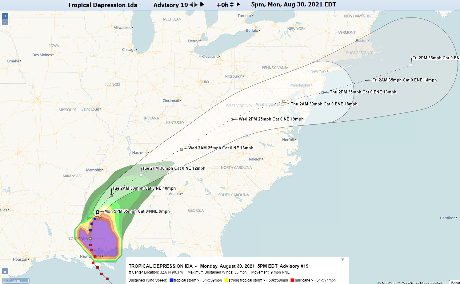 Tropical Depression Ida
