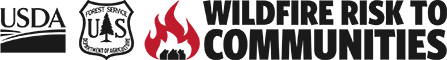 Wildfire Risk to Communities logo