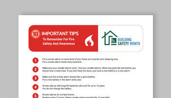 10 Tips on Fire Safety