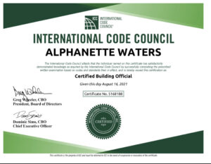ICC Certified Building Official certification