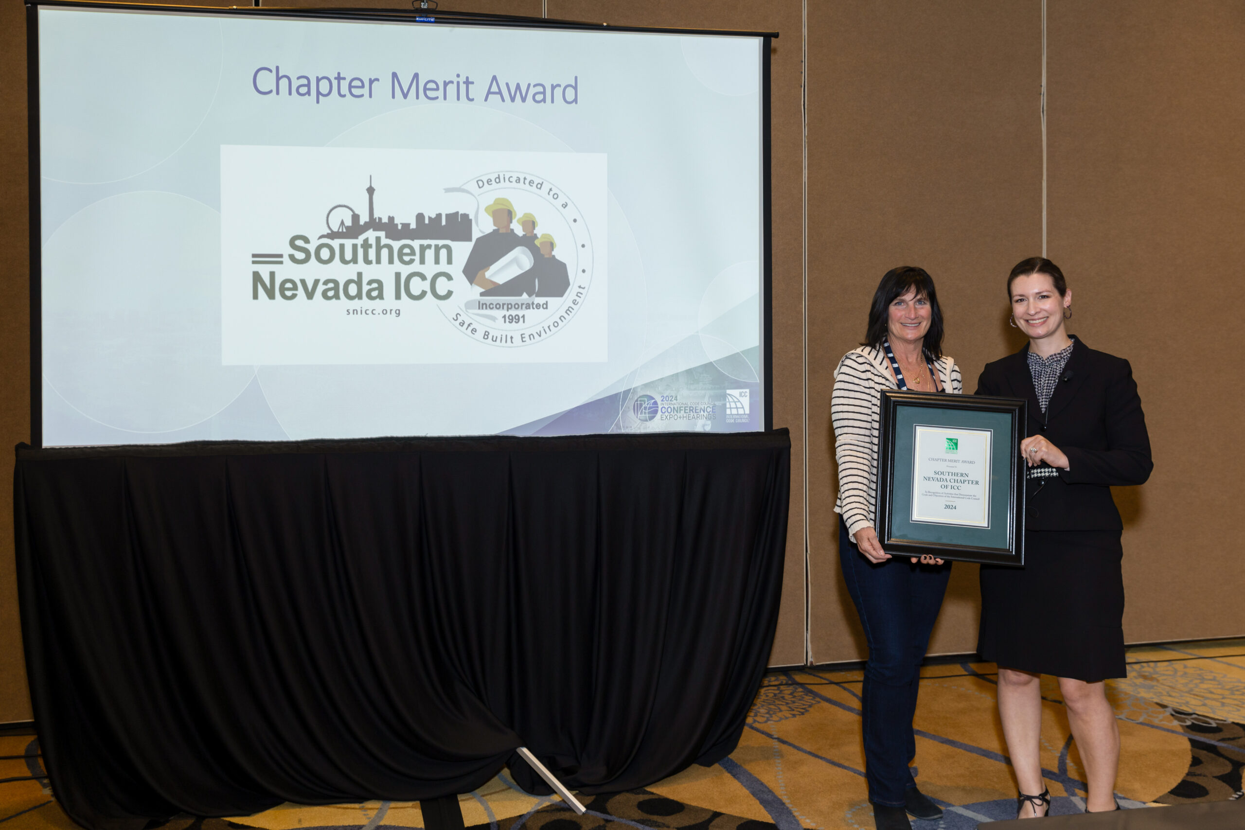 Southern Nevada Chapter receiving 2024 Chapter Merit Award