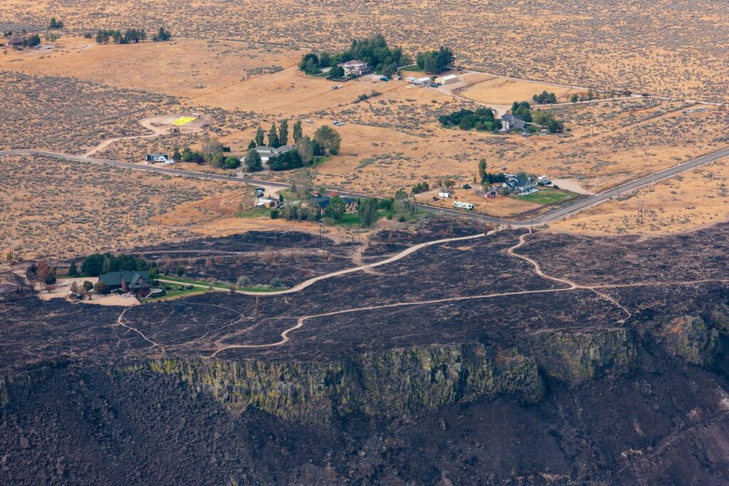 wildland urban interface, boise fire burn footprint