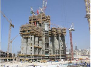 Figure 3 - Burj Khalifa Construction