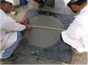 Figure 9 - SCC Concrete Flow Table Testing