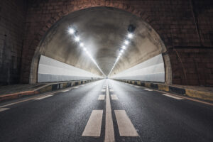 Underground road tunnel