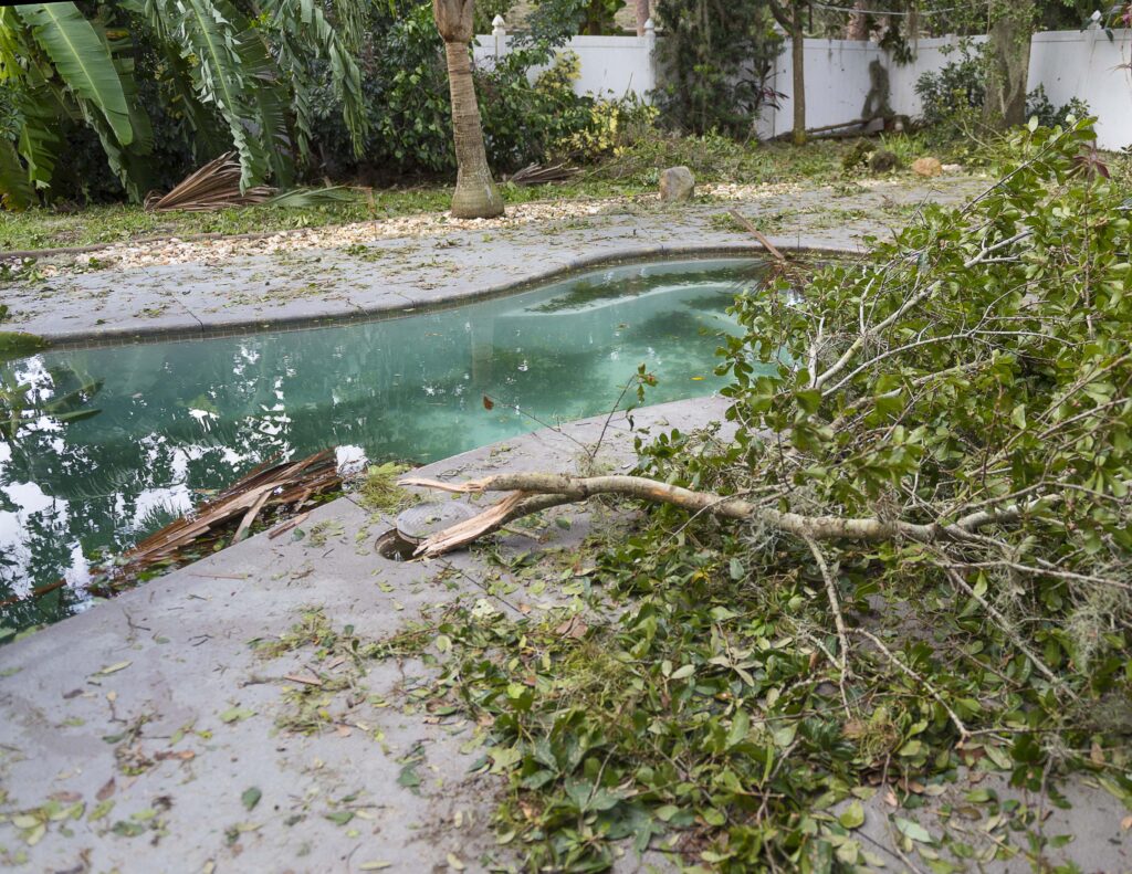 pools and spas after lightning strike 