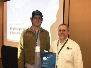 Ramon Fajardo (left) attends a class instructed by International Code Council Board of Director Past President Alex “Cash” Olszowy.