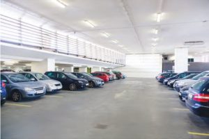 Continuous or automatic mechanical ventilation is required for enclosed parking garages. Automatic ventilation must cycle between full-on and standby airflow rates.