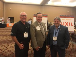 From left, Lee Clifton, PMI CEO Kerry Stackpole and Neil Burning.