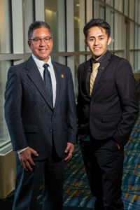 Alan Campos (right) with ICC Board Director Stuart Tom.