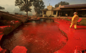 Pool after wildfire