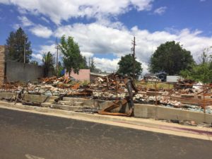 Entire neighborhoods were wiped out in the fire.
