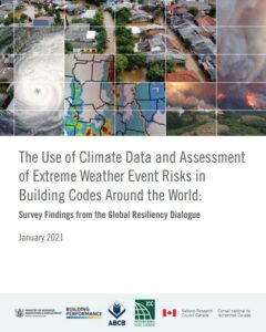 The Use of Climate Data and Assessment of Extreme Weather Event Risks in Building Codes around the World