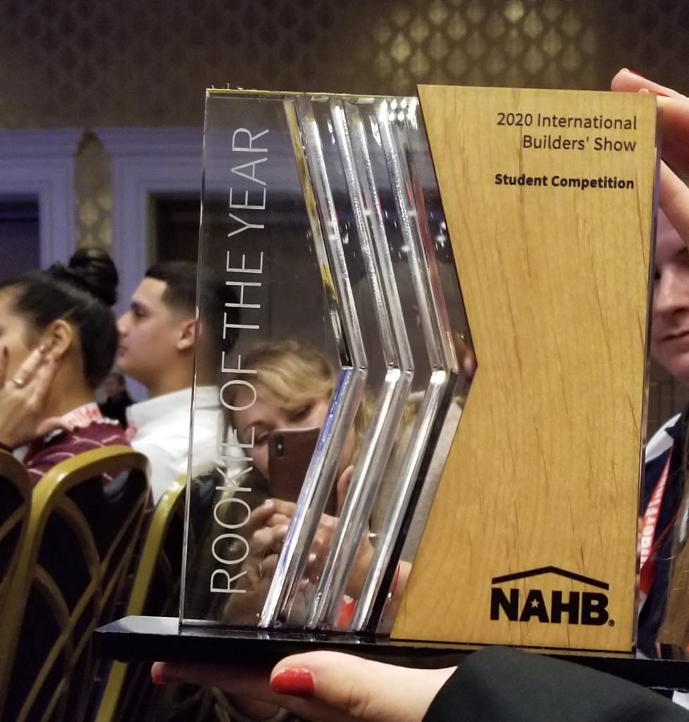 The student team from Charles J. Colgan, Sr. High School received the Rookie of the Year Award.