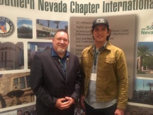 Ramon Fajardo (right) with International Code Council Board Director Jim Sayers.