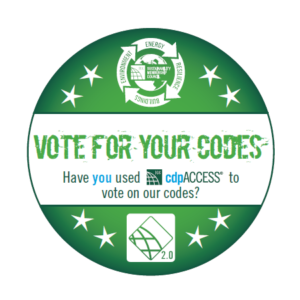 VOTE FOR YOUR CODES! have you used cdpACCESS to vote on our codes?