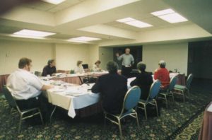 Original Permit Technician Exam Development Committee meeting in January 1998.