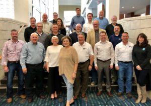 Sara Yerkes (front, fourth from left), senior vice president of ICC Government Relations, stands with her Government Relations staff during the 2018 ICC Annual Conference.