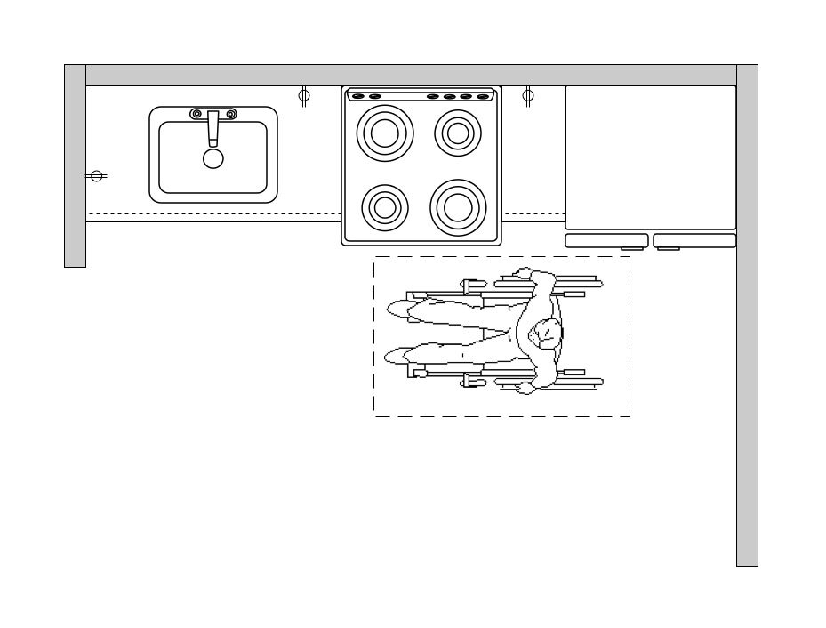 outlet height from floor in kitchen