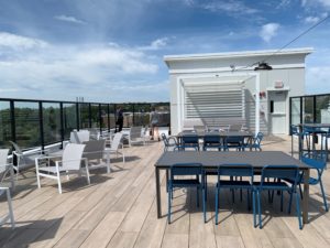 Occupiable roof with deck and glass guards