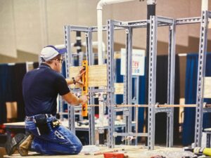 Student working at the Mechanical Skills Plumbing Apprenticeship School