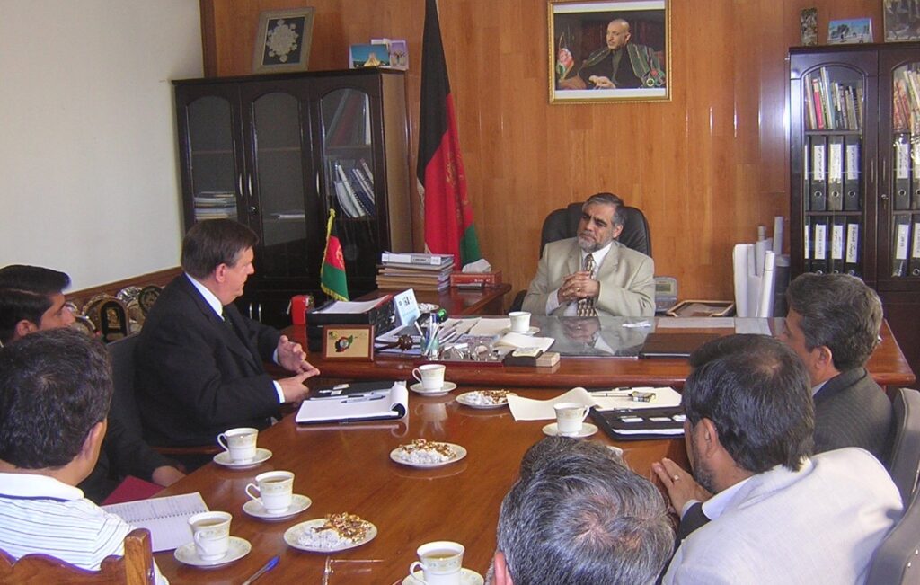 Paul in Kabul meeting with the Afghan Minister of Housing and Urban Development