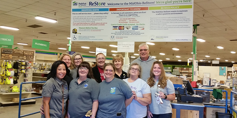 WICED partnered with PermitTechNation and other ICC chapter members to handle donations to the Mid-Ohio East Habitat for Humanity ReStore.
