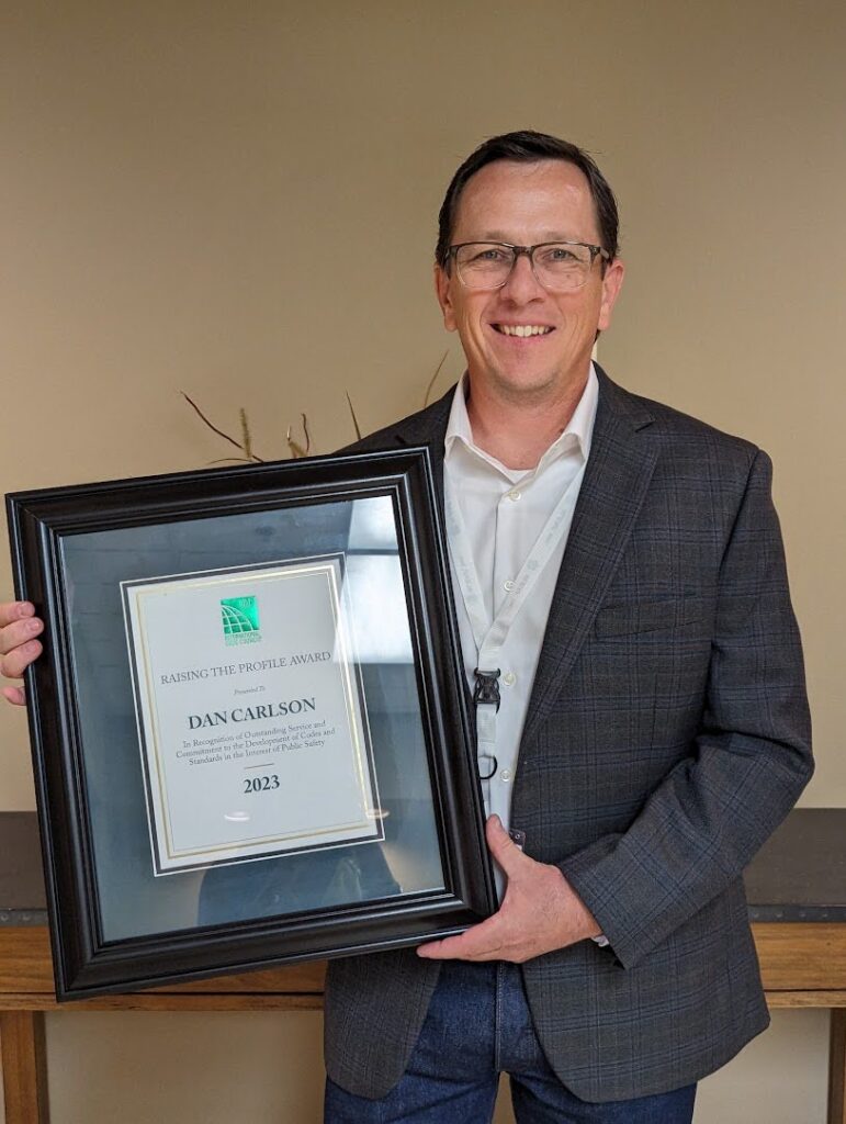 Dan Carlson, 2023 ICC Raising The Profile Award. Photo Credit: OBOA Staff