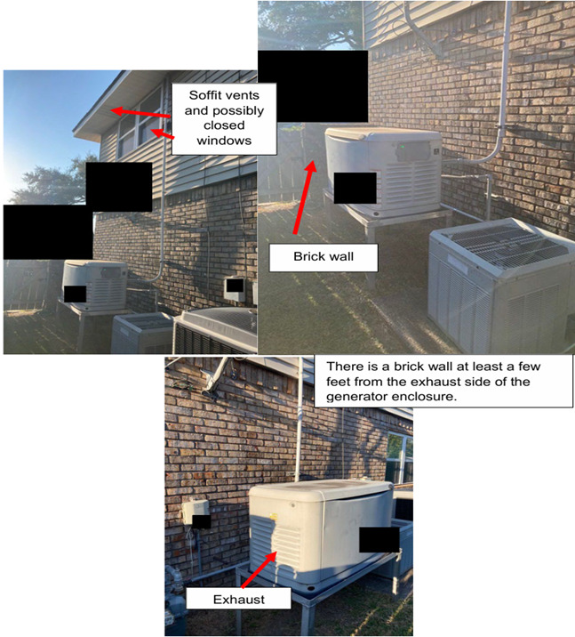 stationary generator exhaust