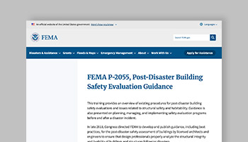 FEMA P-2055 Post Disaster Building Safety Evaluation Guide