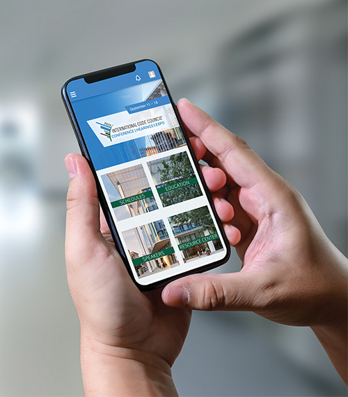 2022 Annual Conference app on a phone