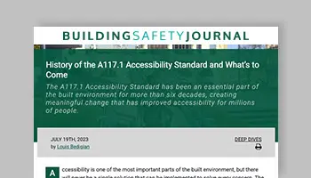 BSJ History of the A117.1 article