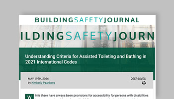 BSJ Understanding Criteria for Assisted Toileting and Bathing in 2021 International Codes article