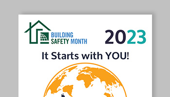Building Safety Month Digital Poster