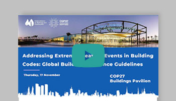 COP27 Presentation: Addressing Extreme Weather Events in Building Codes