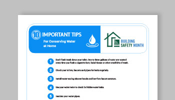 10 Tips for Conserving Water at Home