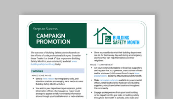 Building Safety Month Campaign Promotion Guide