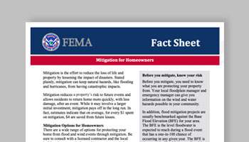 Mitigation for Homeowners