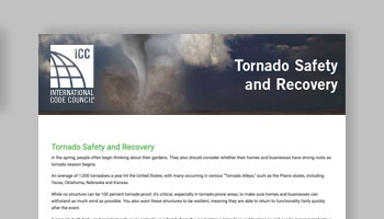 Tornado Safety and Recovery