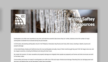 Winter Safety Resources